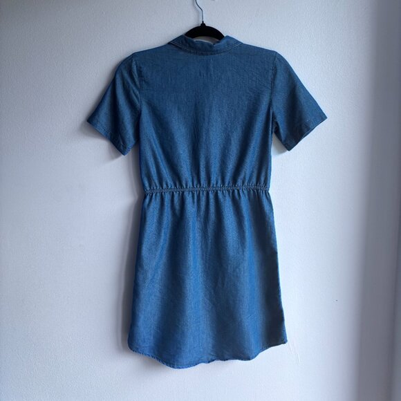 Levi's Chambray Button-Up Mini Dress - Womens XS or Girls L (12-13 yrs) - Picture 3 of 13